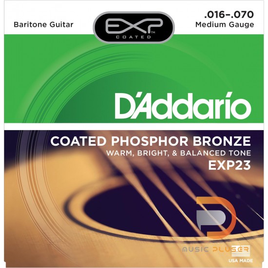 D Addario EXP23 Coated Phosphor Bronze Baritone